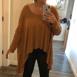 LIKE NEW Free People Long Sleeve Rust Color Top